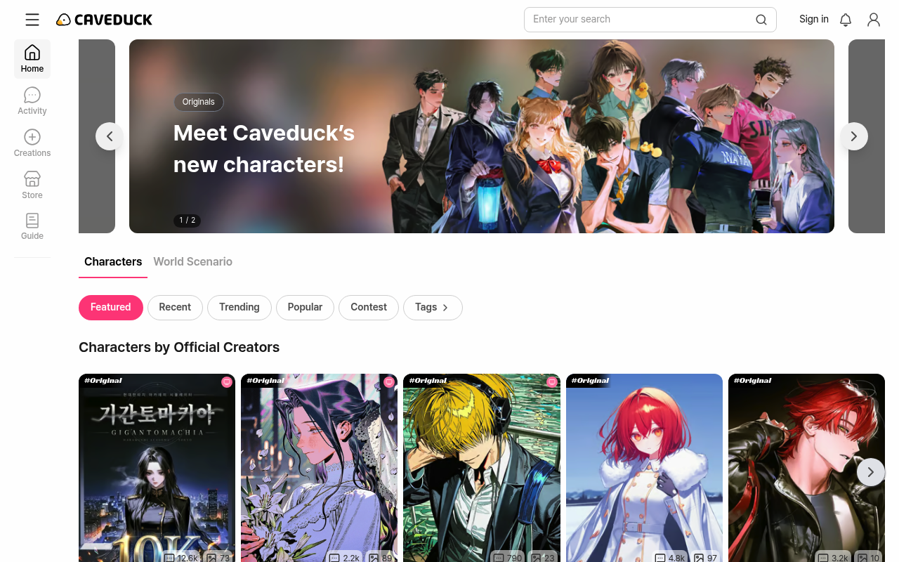 Caveduck screenshot 1