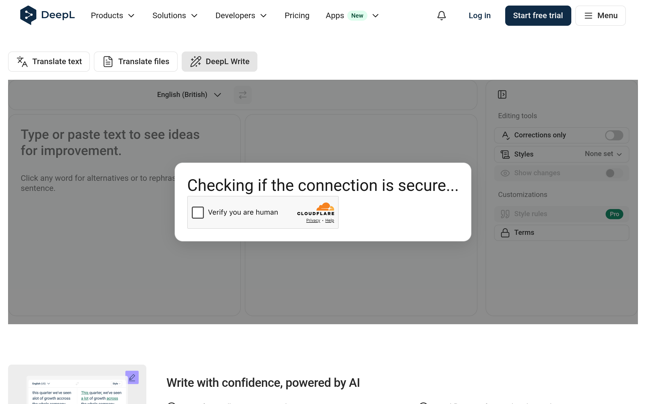 DeepL Write screenshot 1