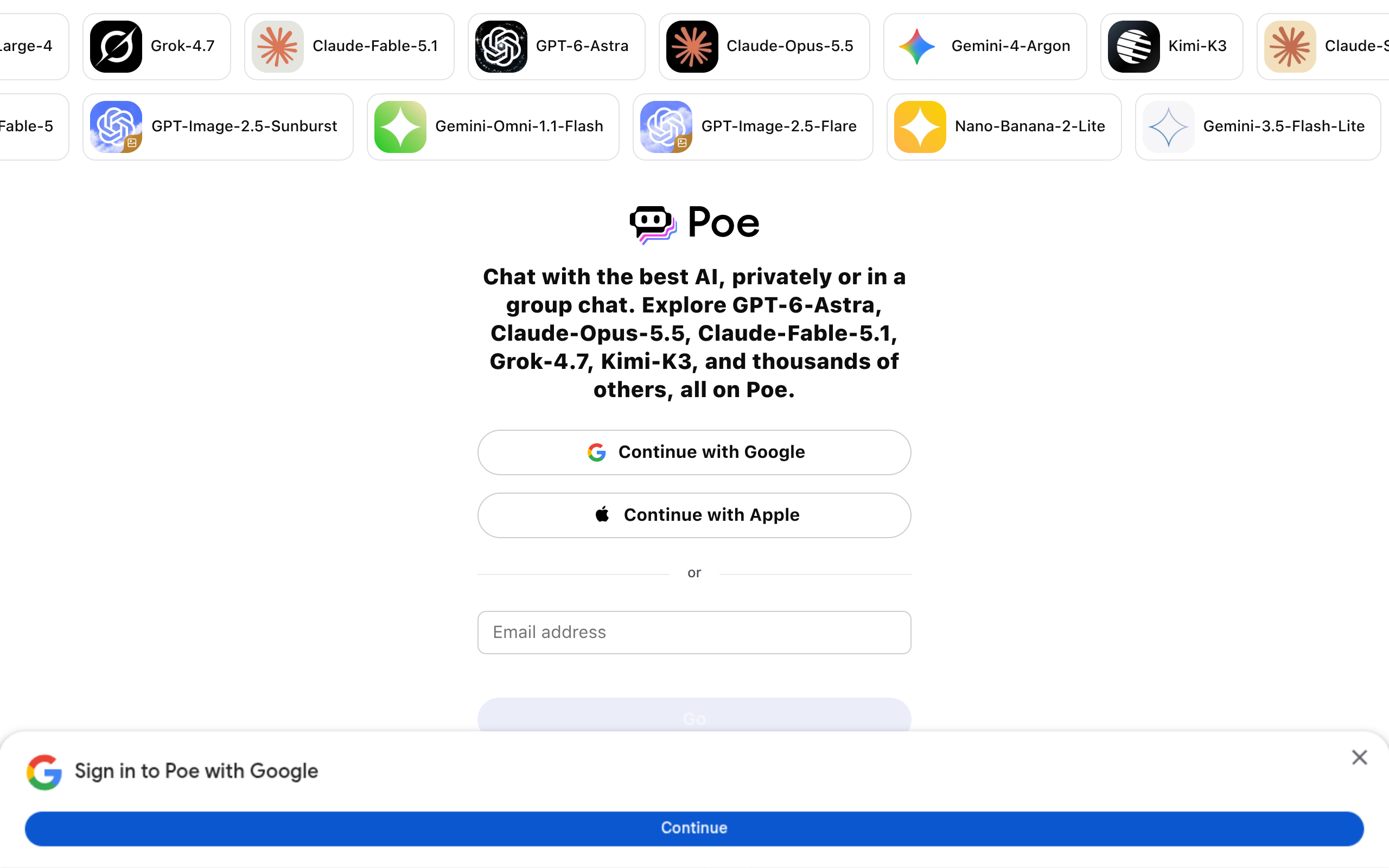 Poe screenshot 1